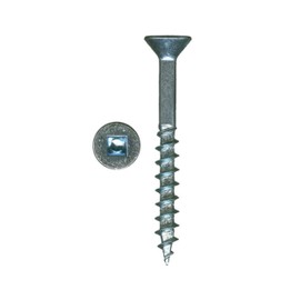 8 x 1-1/2 HighPoint XT Square Drive WW Screws, Flat Head, Clear Zinc, 100 pc