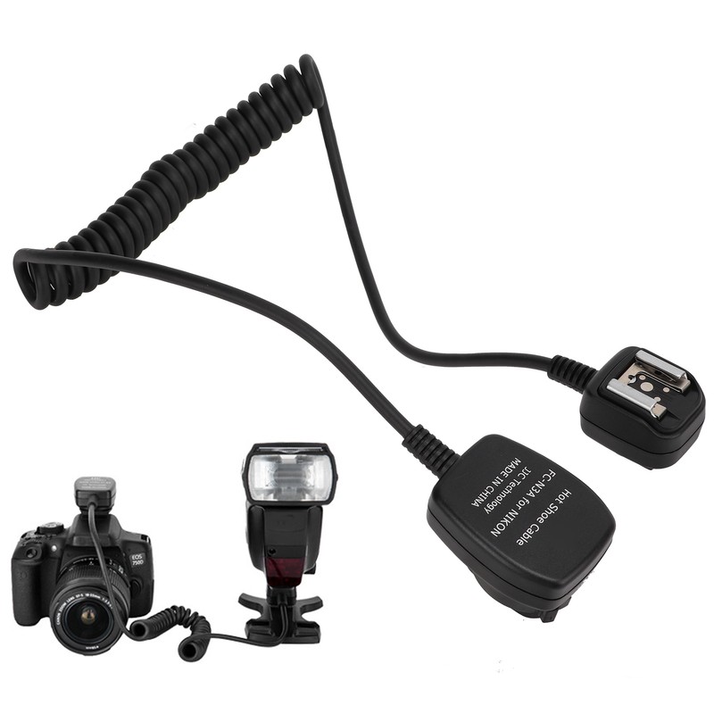 FCN3A 1.3m TTL Camera Flash Cable for Nikon Z50 SB5000