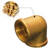 2 pieces brass angle 90°, 1/2 inch female thread, 1/2