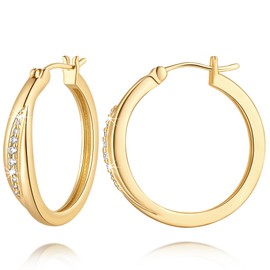 vuiikhir 14K Gold Earrings for Women 14K Gold Hoop Earrings for Women