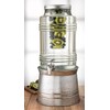 Circleware Breeze Glass Beverage Drink Dispenser with Stand Metal Base