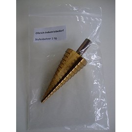 Olbrich-Industriebedarf Stepped Drill Bit 4-32 mm HSS TIN 1-Piece Cone Drill