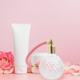 DOITOOL 1 x Vintage-Parfümflasche mit Sprühflasche, nachfüllbar, dekoratives Zubehör für Badezimmer und Schminktisch