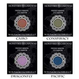Honeybee Gardens 'Earth & Ocean' Refillable Eye Shadow Palette | Natural Ingredients | Gluten Free, Vegan, Paraben Free