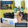 Reli. 33 Gallon Heavy-Duty Trash Bags (250 Count Bulk) - Black