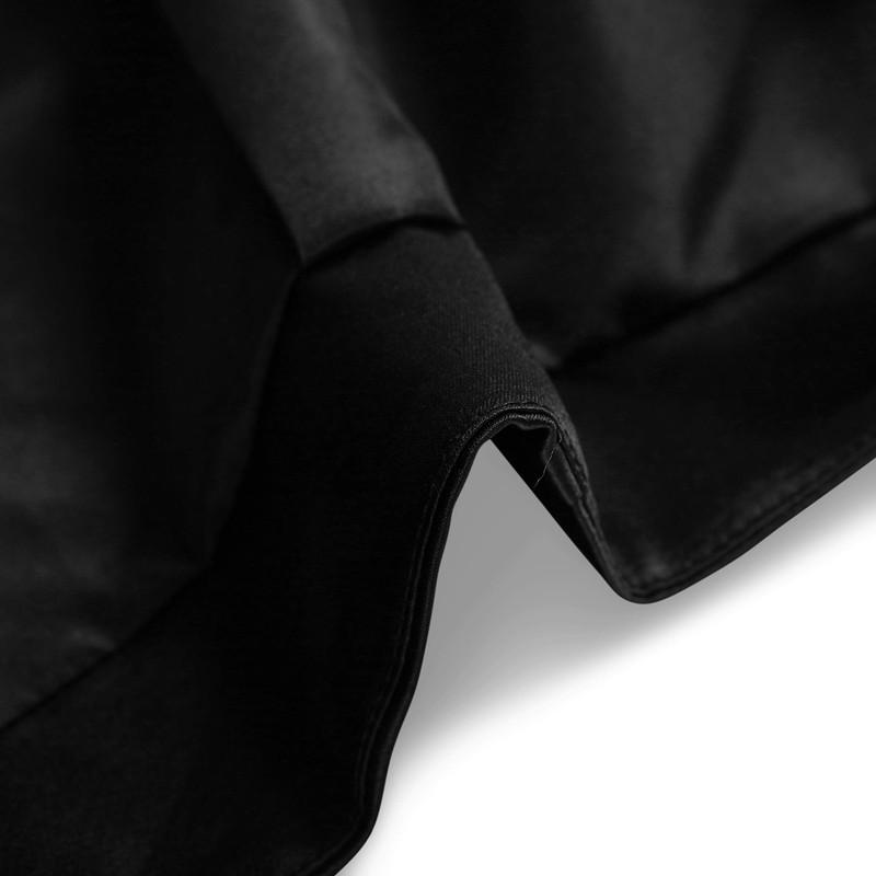 Bolerose Formal Satin Long Sleeve Bolero - Black , size: