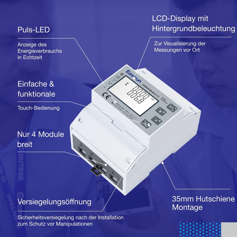 Eastron SDM630Modbus-V3 Three-phase meter digital electricity meter for DIN rail,