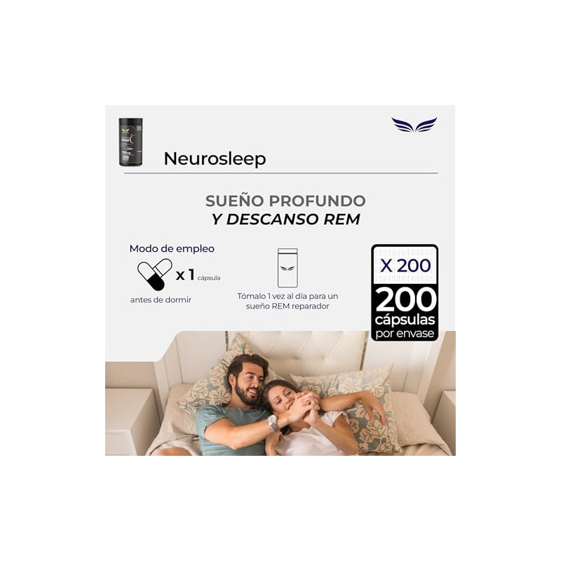 ETERNAL NUTRITION Neuro Sleep: Magnesio Bisglicinato y Teanina (200 Caps)