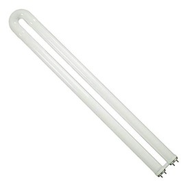 Satco S6550 Medium Bi Pin Base U-Bend Fluorescent Lamp, 31 Watts, 2725 Lumens, T8 Shape, G13 ANSI Base, 82 CRI, 1.63" MOL, 1.00" MOD, 3000 CCT (Kelvin), 20000 Average Rated Hours, Frosted Finish