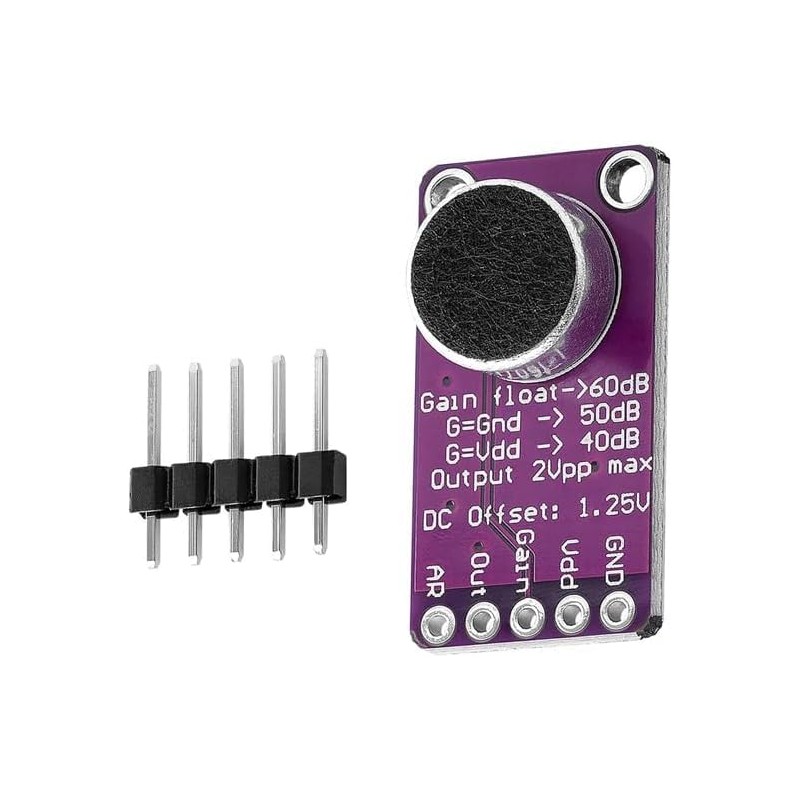 GERUI 2 Stück MAX9814 AGC Microphone Amplifier Board Compatible with