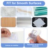 Sorcristy 20 Pack Clear Double-Sided Adhesive Wall Hooks, Self-Adhesive Hooks