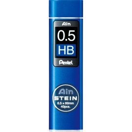 Pentel Ain Stein Mechanical Pencil Lead, 0.5mm HB, 40 Leads (C275-HB)