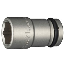 TONE Impact Long Socket 4NV-21L Drive 0.5 inch (12.7 mm) (1/2 inch) Double Side Width 0.8 inch (21 mm)