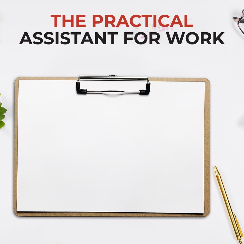 A4 Wooden Horizontal Clipboard by Janrax