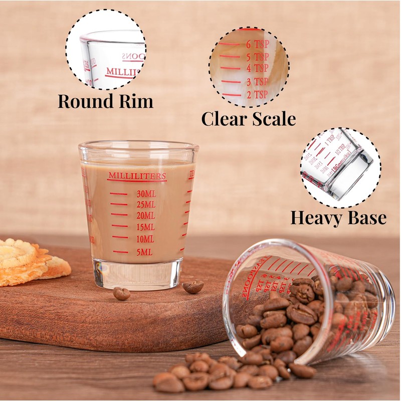 Shot Glasses Measuring cup Espresso Shot Glass Liquid Heavy Wine