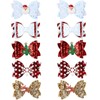 10Pcs Christmas Hair Clips for Girls in 5 Styles Christmas
