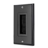 Brush Wall Plate Decora Style, Cable Pass Through Faceplate Insert