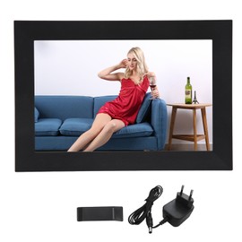 WiFi Digital Picture Frame High Definition Share Photos Touch Screen Wall Mountable Smart Cloud Photo Frame 110‑240V EU Plug