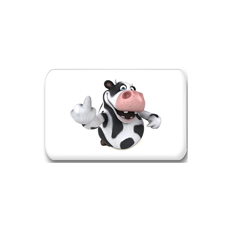 3D Holstein Cow in Various Panels - 6 Rectangular Fridge