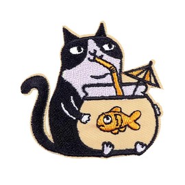 Patch Iron Patch, Stylish, Adult, Cats, Cute, Girls, Boys, Military Topgun, Patch, App Care, Jacket, Parka, Jeans, Individuality, Unique, Clothing, Arrangement, Handmade, Patch Repair