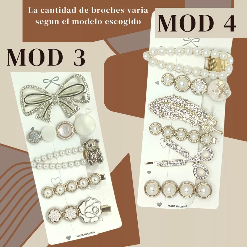 Universo en Linea Kit Broche Pinza Pasador Cabello De Moda