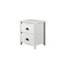 Camaflexi Hampton Solid Wood Nightstand, Coastal White