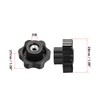 uxcell Clamping Handle Screw Knobs Handle M8 Threaded Through Hole