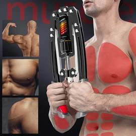 EAST MOUNT Twister Arm Exerciser - Adjustable 22-440lbs Hydraulic Power, Home Chest Expander, Shoulder Muscle Training Fitness Equipment, Arm Enhanced Exercise Strengthener. Yellow