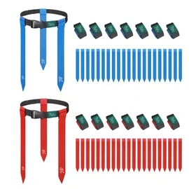 Flag Football Set, 42 Football Flags Belts with 14Player Adjustable Flag Football for Kids