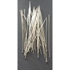 Wire Wrapper Head Pins 2" 24 Gauge Sterling Silver. Pack