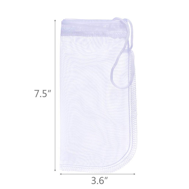 ALEGI Media Filter Bag Aquarium Extra Fine,Reusable 180 Micron Drawstring