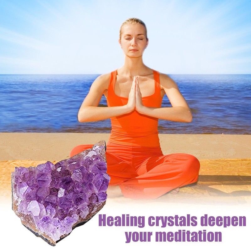 Amethyst Cluster Decor | Raw Amethyst Stones,Natural Amethyst Crystal Clusters,