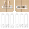 6 Pack Reusable Cupboard Locks for Children, U-Shaped Baby Proofing