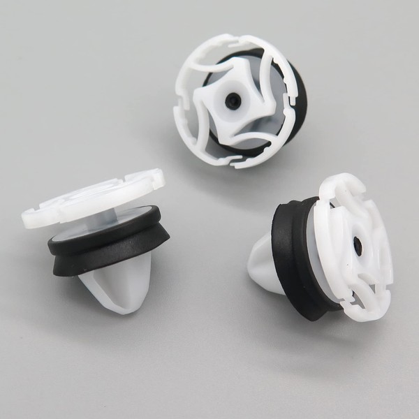 VVO Fasteners White Plastic Clips Front Door Trim Compatible with