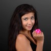 FlashingBlinkyLights Huge Pink Gem Light Up Rings (Set of 24)