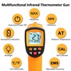 Digital Infrared Thermometer Highest Lowest Temperature Alarm Measurement from -50°C