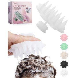 [正規品] VISKS シャンプーブラシ【人間工学に基づいたデザイン×シリコン素材×ディープスカルプSPA】、両親や友人への健康ギフトや誕生日プレゼントの頭皮マッサージ ブラシ、頭皮の健康の専門家が推奨するのスカルプブラシ