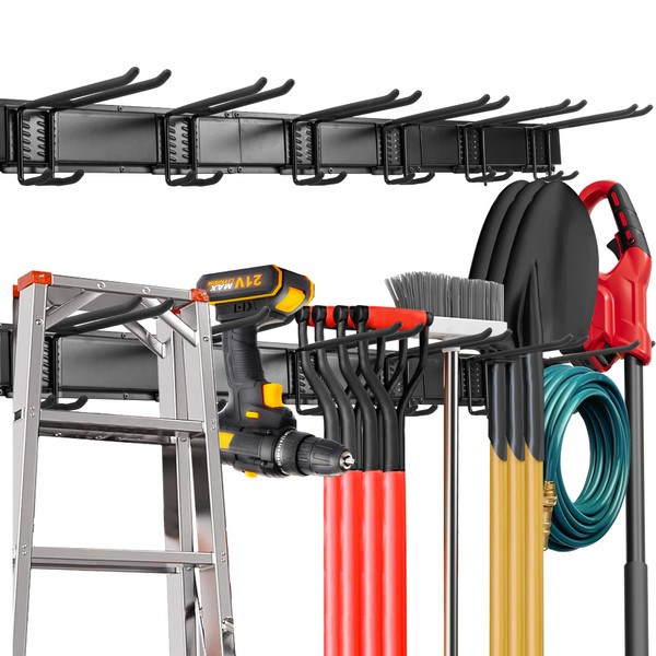 BakeBliss Garage Wall Tool Rack,Garage Organization,Garden Tool Rack Heavy Duty,