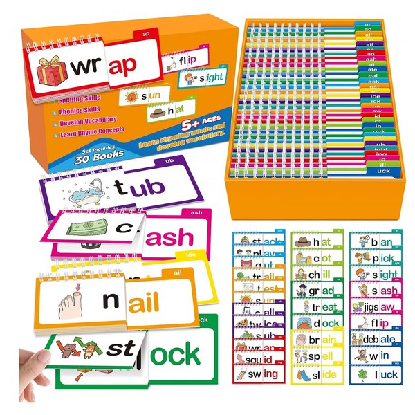 30 Flip Books for Reading and Rhyming - Word Family