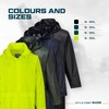 Portwest S438 Men's Waterproof Raincoat - Lightweight Long Rain Jacket
