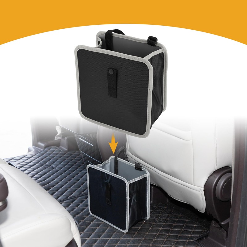 Partuto 1 Pcs Car Trash Can Auto Trash Bin Hanging