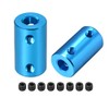 sourcing map 2 Pieces 6 mm to 6 mm Bore