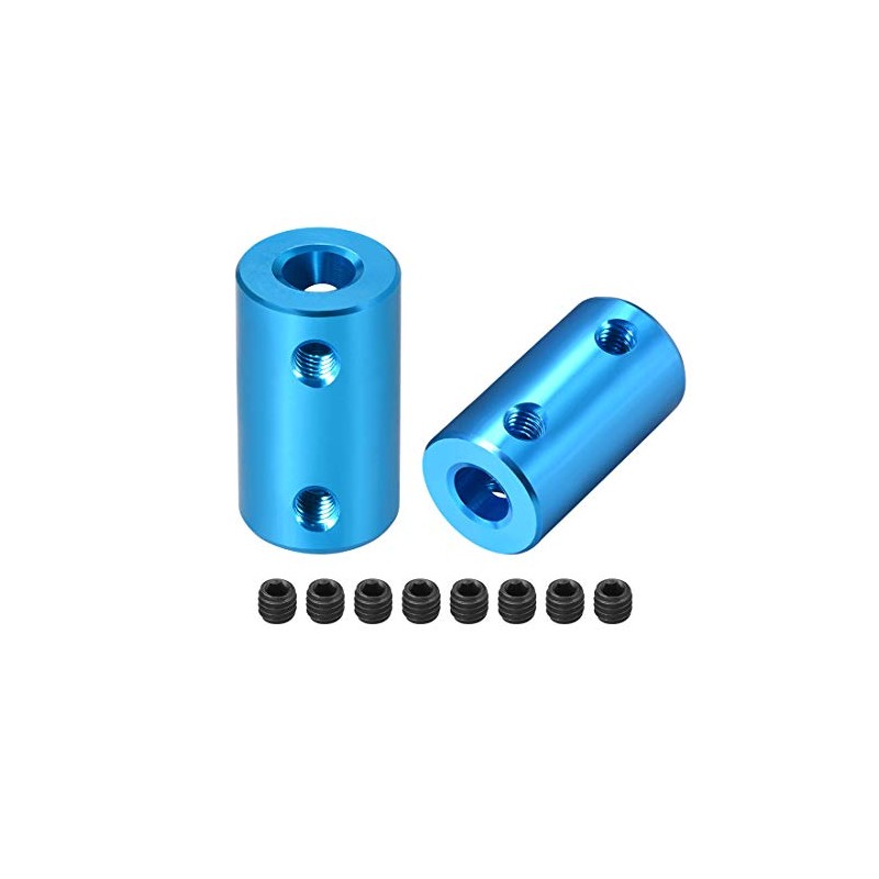 sourcing map 2 Pieces 6 mm to 6 mm Bore