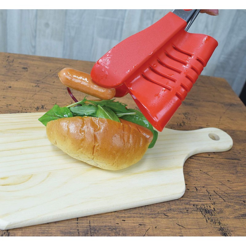 FIN-792BK Square Tongs - suQ - Red