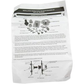 WE25X205 Premium Quality Dryer Rear Drum Bearing KIT Compatible with General Electric, Moffat