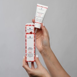 Sans Soucis CC Cream Pomegranate Anti Redness with Sun Protection Factor 20 30 ml - Face Care Tinted Day Cream Foundation Anti-Ageing Care Daily Vitamins