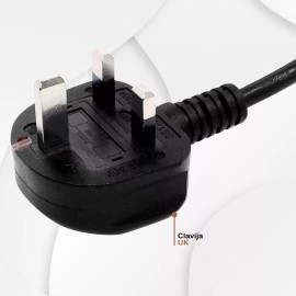 J.H. Company Cable Trifasico Corriente Uk  Tipo G  Trebol