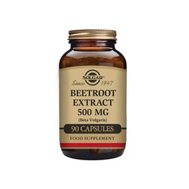 SOLGAR Solgar Beetroot Extract 500 mg Vegetable Capsules - Pack of 90 - Supports Red Blood Cell Production - Naturally Sourced - Vegan, Kosher and Gluten-Free