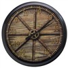 Springfield Wood Wheel Low Profile Patio Thermometer (13.25-inch)