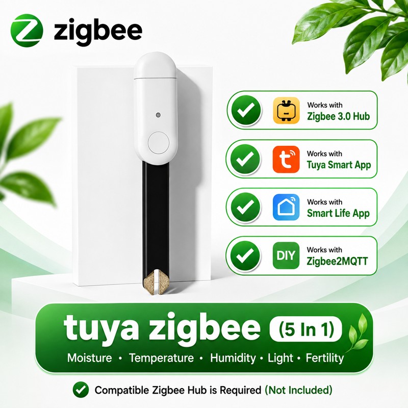 Zigbee 3.0 Soil Moisture Sensor for Smart Plant Care –
